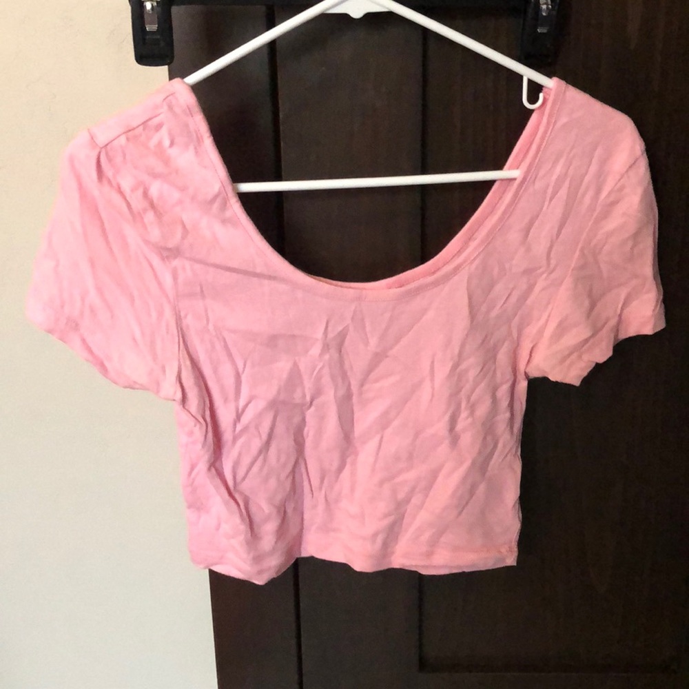 Pink crop top